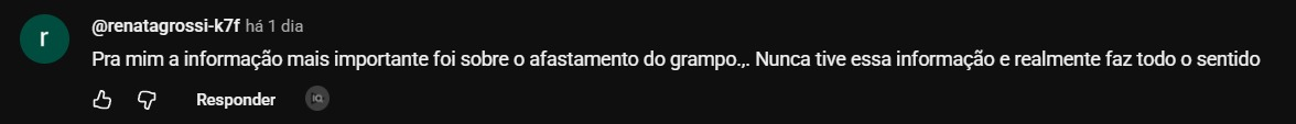 Comentários de alunos